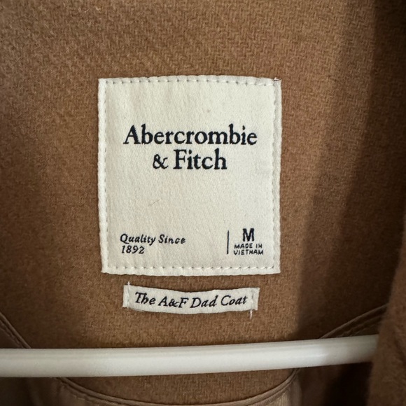 Abercrombie and Fitch Brown Dad Pea coat Size M - Picture 2 of 5